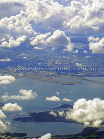 Sydney Airport from the air.