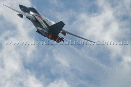 Vortices, heat haze, afterburners, and a great rate of climb!